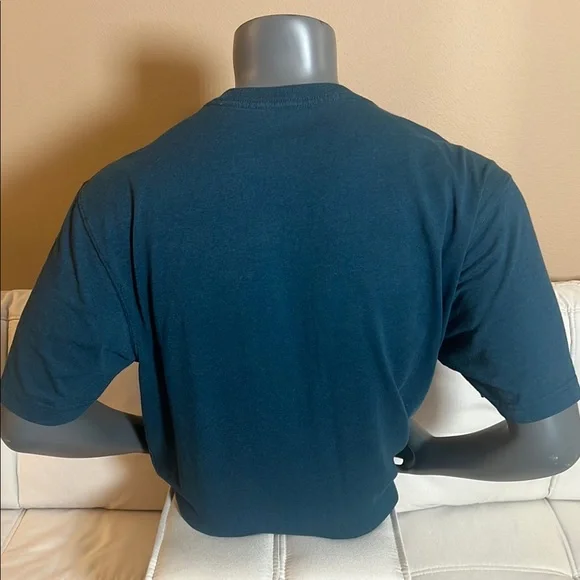 Carhartt Men’s Blue and Yellow Short Sleeve Tee Size Large - Picture 4 of 7